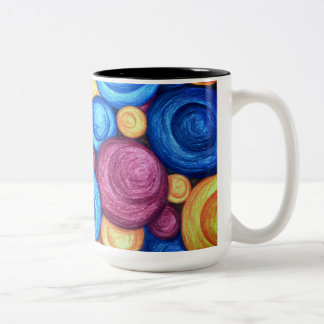 Circular Two-Tone Coffee Mug