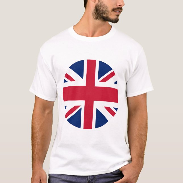 Circular Union Jack Men's  T-Shirt (Front)