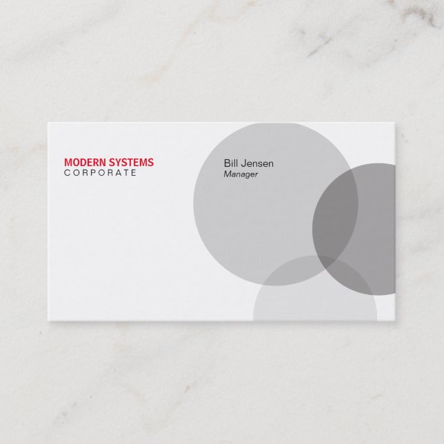 Circular Venn Business Card (Front)