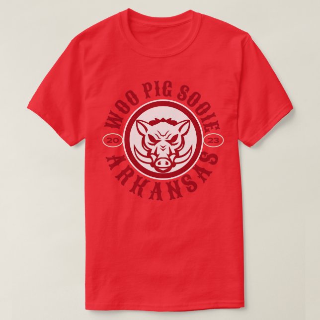 Circular Woo Pig Sooie T-Shirt (Design Front)