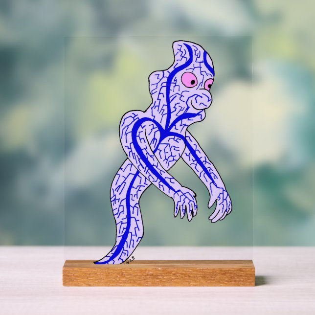 Circulatory ghost acrylic sign (Neutral)