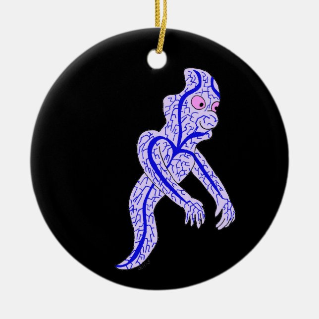 Circulatory ghost ceramic ornament (Front)