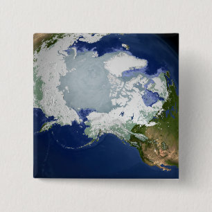 Circum-Arctic permafrost 15 Cm Square Badge