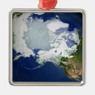 Circum-Arctic permafrost Metal Ornament