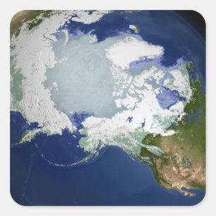 Circum-Arctic permafrost Square Sticker