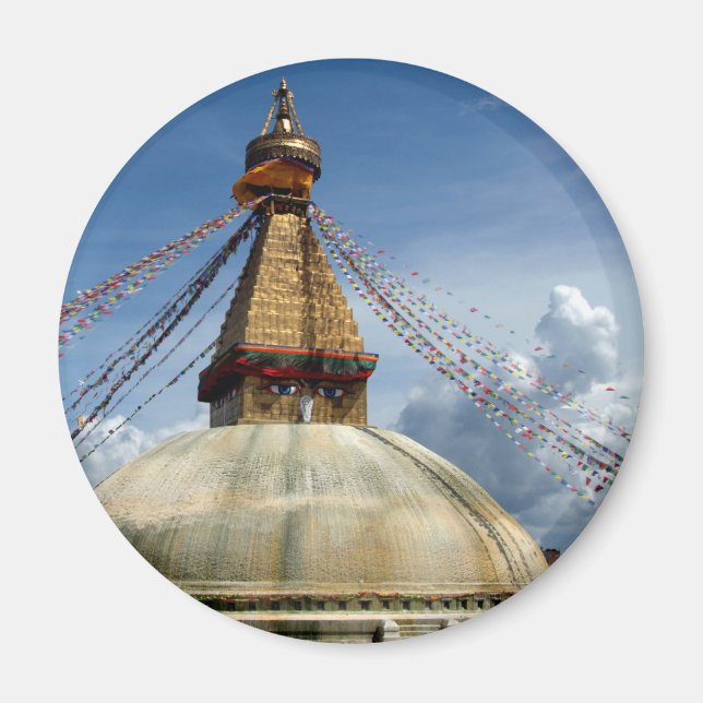 Circumambulating the Stupa Boudha Magnet (Front)