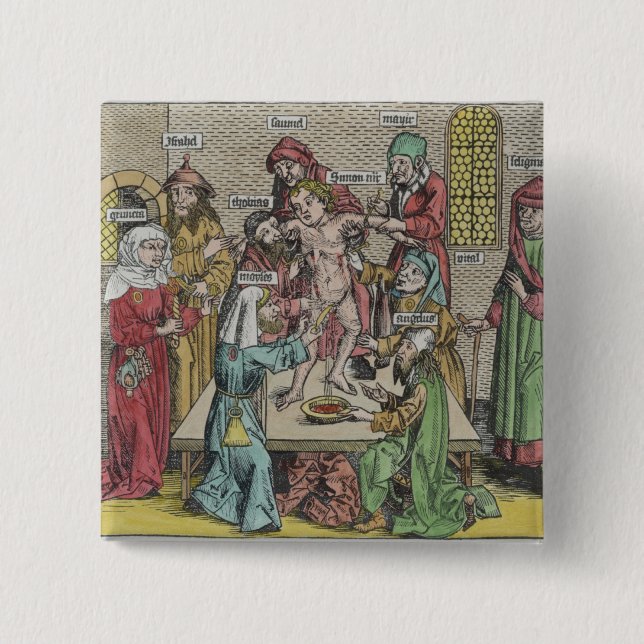 Circumcision 15 Cm Square Badge (Front)