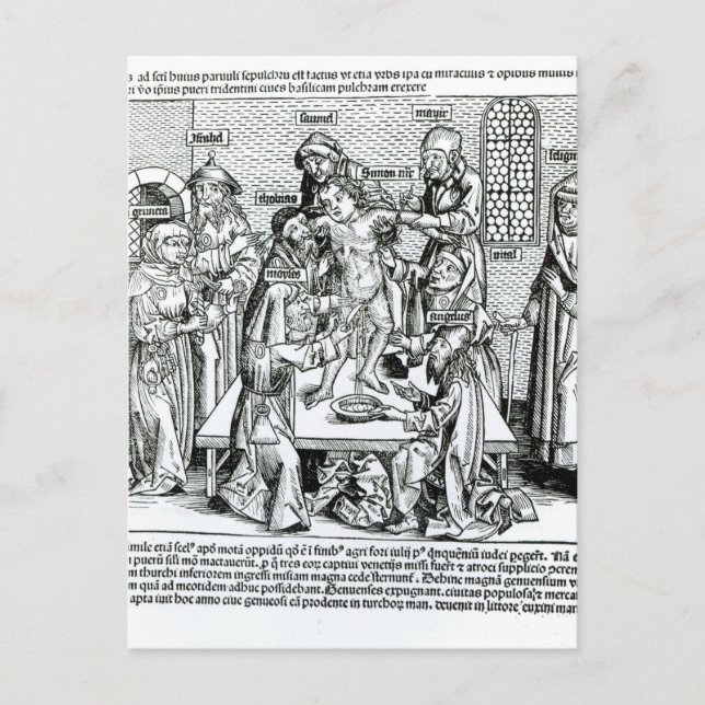 Circumcision, from 'Liber Chronicarum' Postcard (Front)