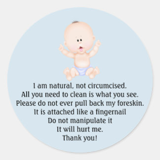 Circumcision reminder Stickers for Newborns Family