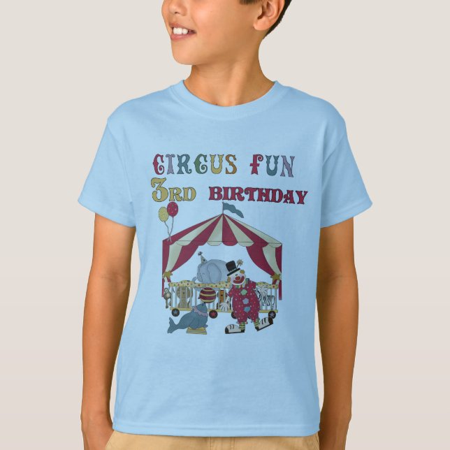 Circus 3rd Birthday Tshirts and Gifts (Front)