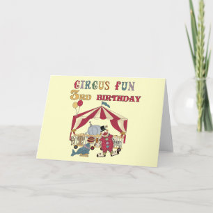 Circus 3rd Birthday Tshirts and Gifts Card