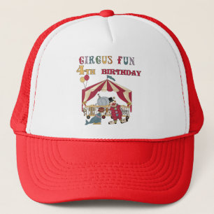 Circus 4th Birthday Tshirts and Gifts Trucker Hat