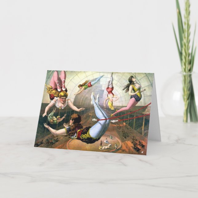 circus acrobats card (Front)
