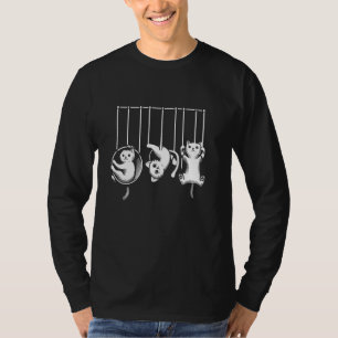 Circus Aerialist Cat Aerial Silk Yoga Gymnast Gymn T-Shirt