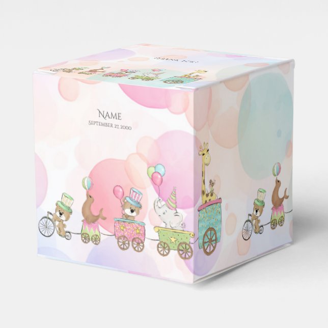 Circus Animals Favour Box (Front Side)