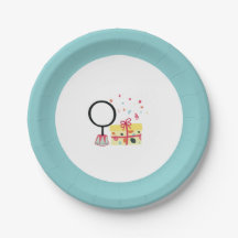 Circus Animals Kids Birthday Party Plate