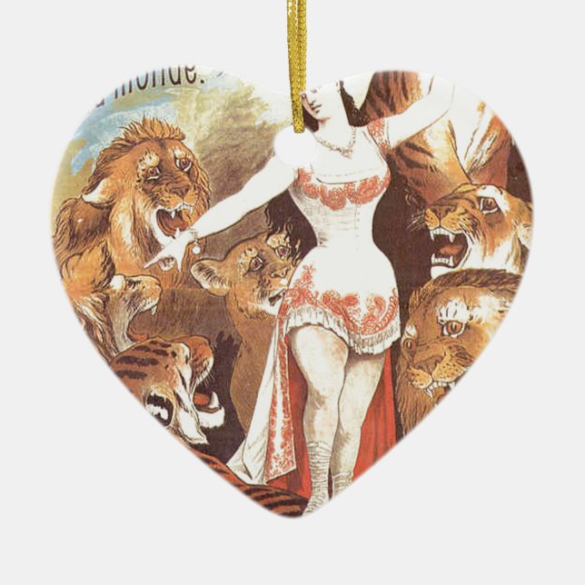 circus art ceramic tree decoration (Front)