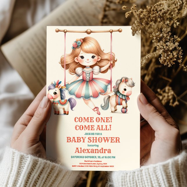 Circus Baby Shower Invitation (Creator Uploaded)