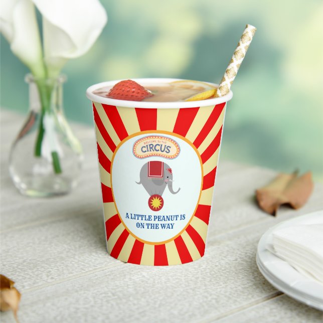 Circus Baby Shower Paper Cups (Insitu)