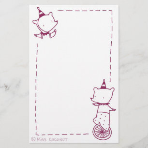 Circus Bears Stationery
