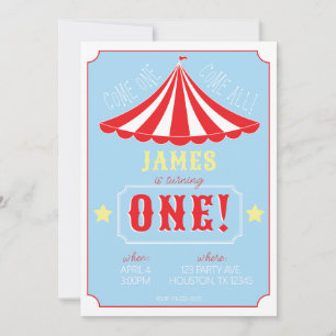 Circus Birthday Invitation