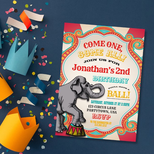 Circus Birthday Invitation (Creator Uploaded)