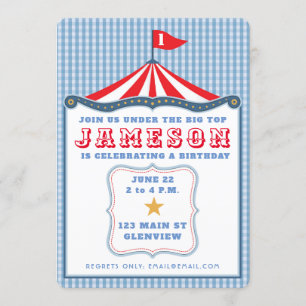 Circus Birthday Invitation