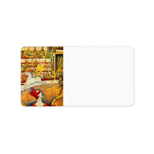 Circus by Georges Seurat Label