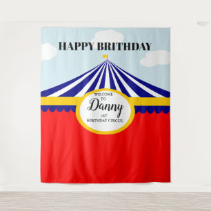 CIRCUS carnival BIRTHDAY BACKDROP Tapestry
