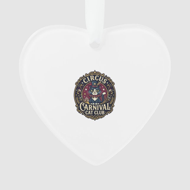 Circus Carnival Cat Cat Dad Gift Idea - Circus Car Ornament (Front)