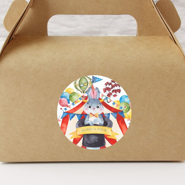 Circus Carnival Classic Round Sticker (Creator Uploaded)