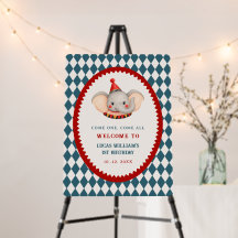  Circus Carnival Retro birthday Welcome 