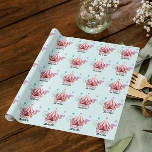 Circus Carnival Theme Kid's Birthday Party Wrapping Paper