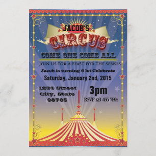 Circus Celebration Invitation