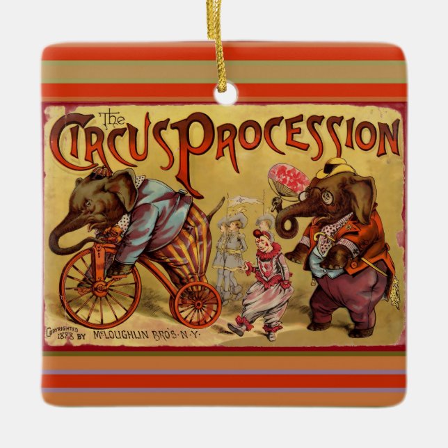 Circus Ceramic Ornament (Front)