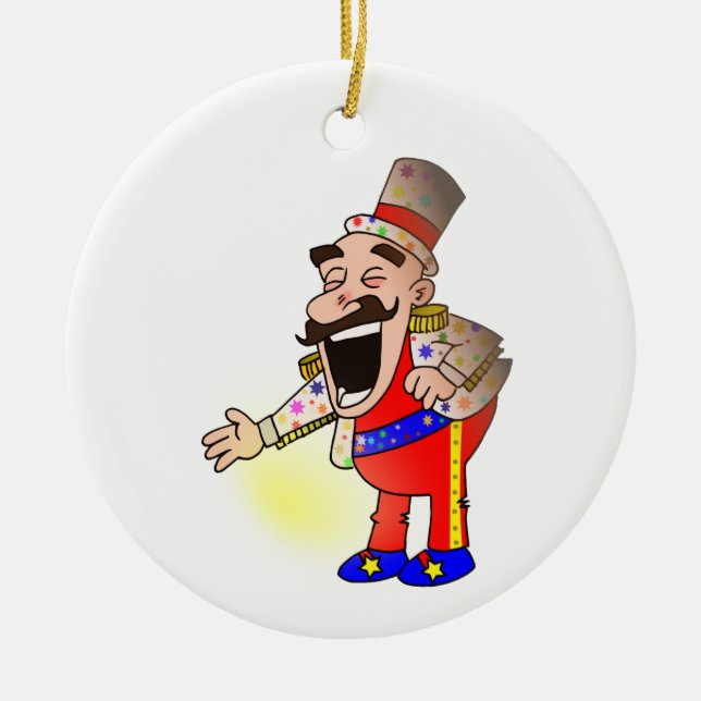 Circus Chef Ceramic Tree Decoration (Front)
