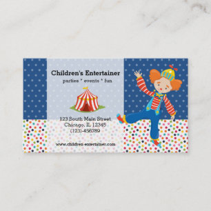Circus * choose background colour business card