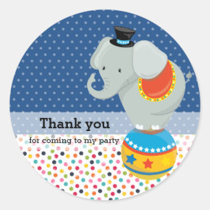 Circus * choose background colour classic round sticker