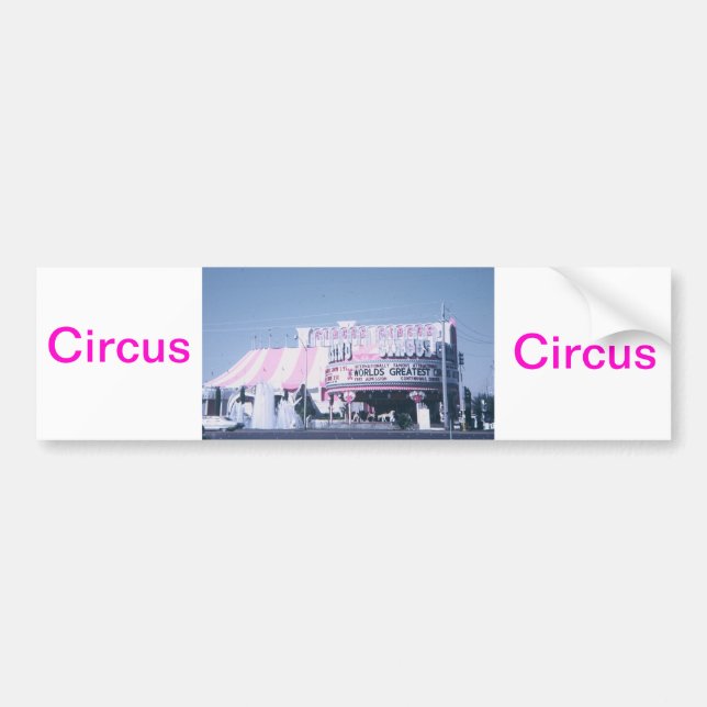 Circus Circus Las Vegas Bumper Sticker (Front)
