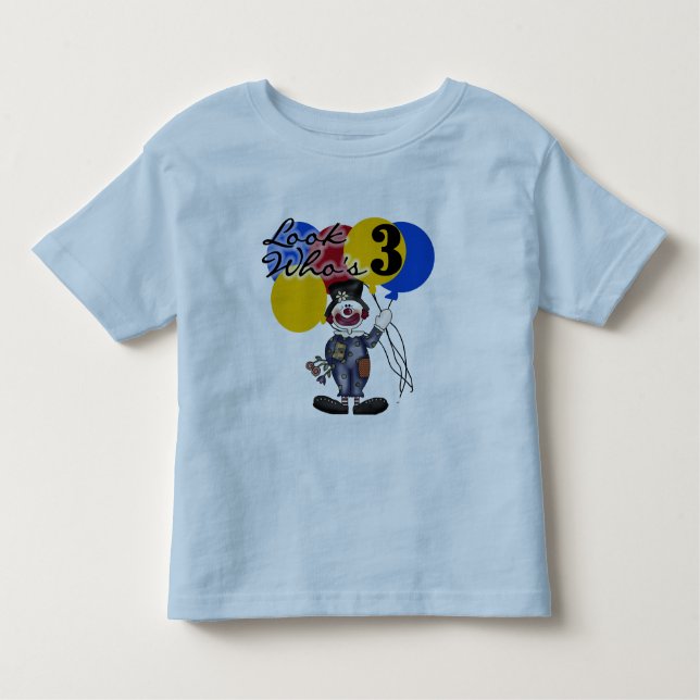 Circus Clown 3rd Birthday Tshirts and Gifts (Front)