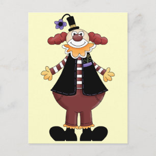 Circus Clown Act Postcard