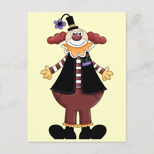 Circus Clown Act Postcard (Front)
