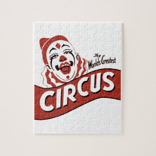 Circus clown clipart, cute illustration jigsaw puzzle