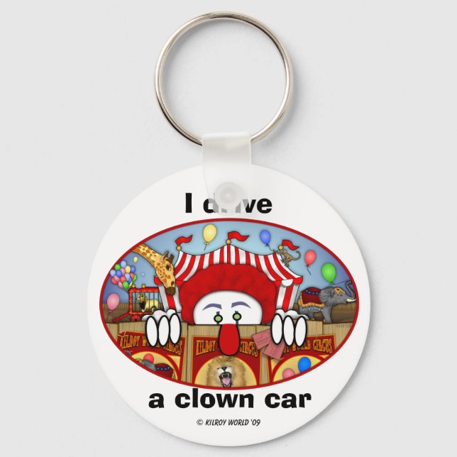 Circus Clown Kilroy Keychain (Front)