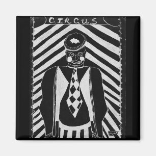 Circus clown magnet