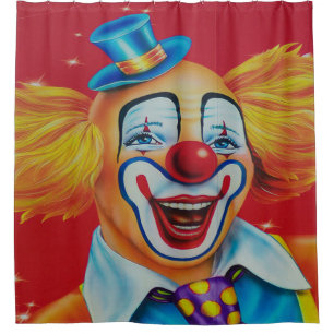 Circus Clown Shower Curtain