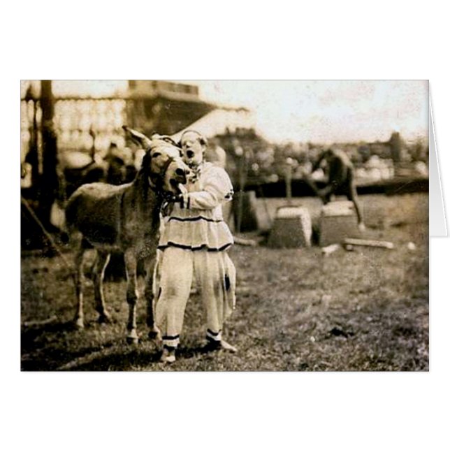 Circus Clown-with-Mule (Front Horizontal)