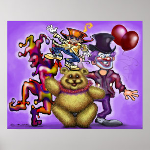 Circus Clowns Poster