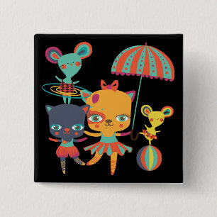 Circus Cuties 15 Cm Square Badge