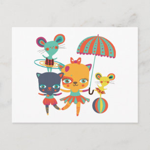 Circus Cuties Postcard